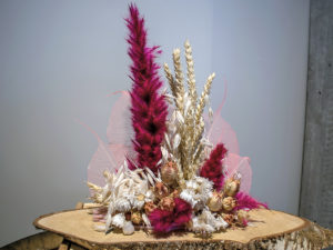 Arrangement de fleurs séchées