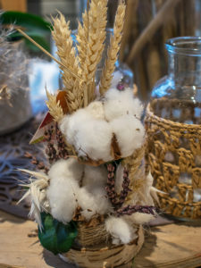 Arrangement de fleurs séchées