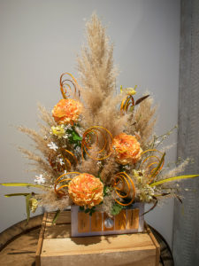 Arrangement de fleurs séchées